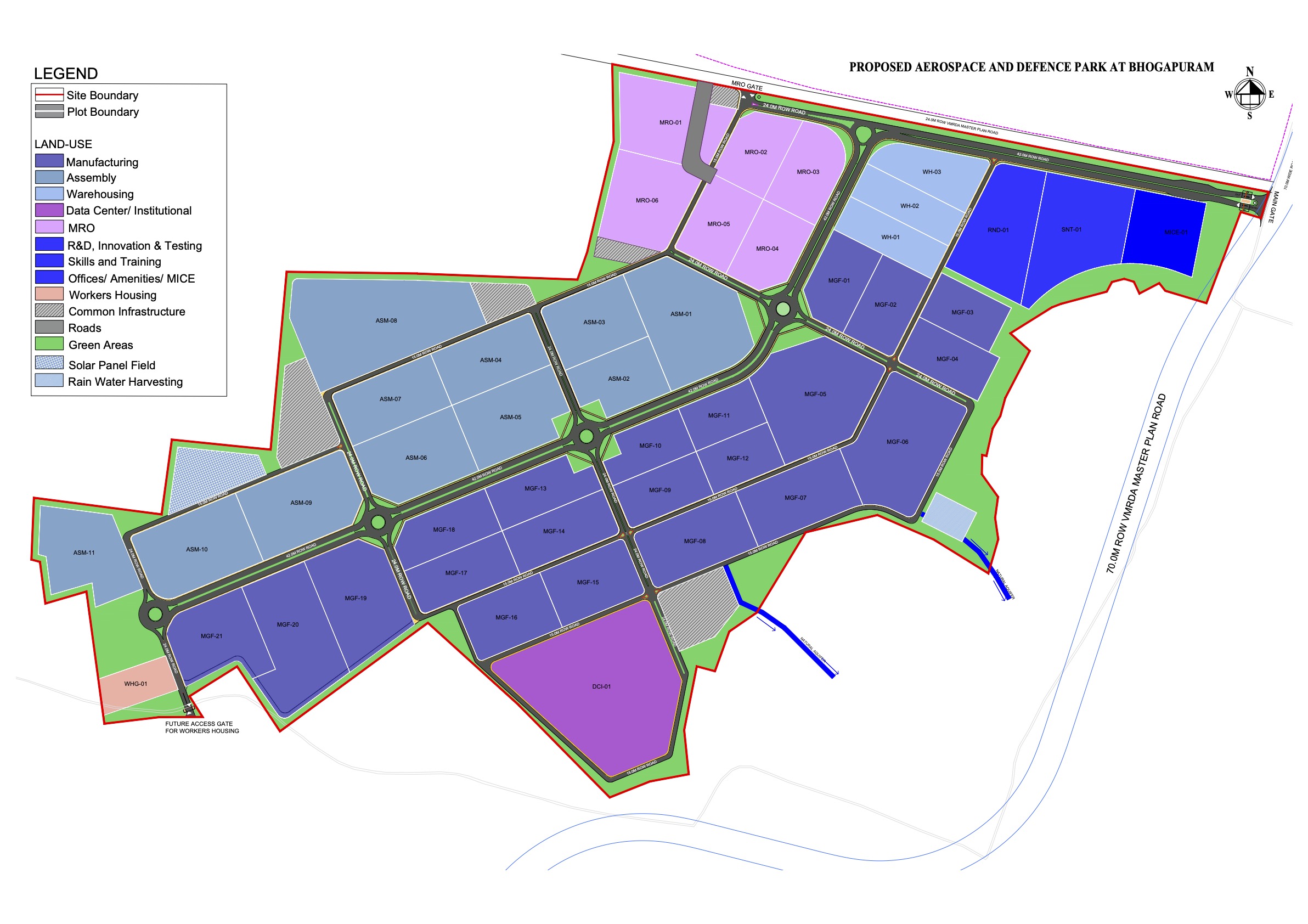Render of Aerocity Bhogapuram Aerial View